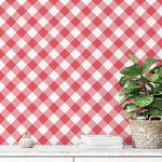 Papel de Parede Xadrez Vermelho