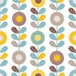 Papel de Parede Flores Abstratas Tons Pasteis 
