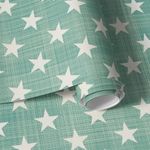 Papel de Parede Estrelas Fundo Xadrez Delicado