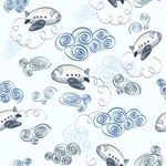 Papel de Parede Infantil Nuvens e Aviões