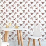 Papel de Parede Infantil Minimalista Gato de Óculos