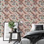 Papel de Parede Abstrato Moléculas Bolinhas Fundo Rabiscado