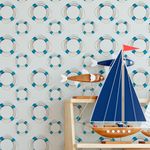 Papel de Parede Infantil Boia Marinheiro
