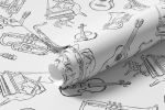 Papel de Parede Desenho Instrumentos Musicais