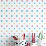 Papel de Parede Bolinhas Coloridas Infantil