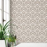 Papel de Parede Padrão Arabesco Ornamental 