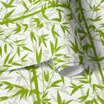 Papel de Parede Folhas e Bambus 