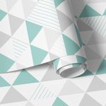 Papel de Parede de Triângulos (Tons de Verde)