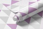 Papel de Parede de Triângulos (Tons de Lilás)
