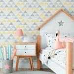 Papel de Parede Triângulos Infantil
