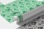 Papel de Parede Prata com Arabesco 