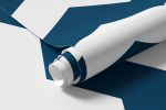 Papel de Parede Chevron (Azul Escuro)