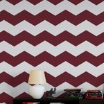 Papel de Parede Chevron Cor Vinho