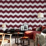Papel de Parede Chevron Cor Vinho