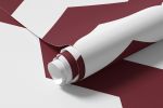 Papel de Parede Chevron Cor Vinho