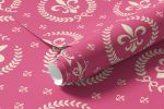 Papel de Parede Flor de Lis Rosa (Infantil)