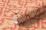 Papel de Parede Arabesco Damasco (Salmão)
