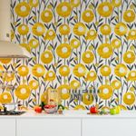 Papel de Parede Flores Amarelas 
