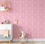 Papel de Parede Infantil Arabesco (Rosa Claro)