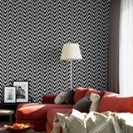Papel de Parede Escamas (Preto e Branco)