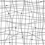 Papel de Parede Abstrato com Linhas e Bolinhas 