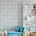 Papel de Parede Linhas 3D (Branco)