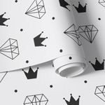 Papel de Parede Diamante e Coroa 