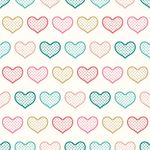Papel de Parede Corações Coloridos 