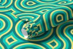 Papel de Parede Anos 70 (Ondas)