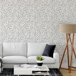 Papel de Parede Floral Branco 