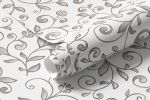 Papel de Parede Floral Branco 