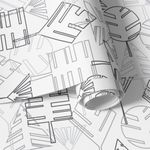 Papel de Parede Folhas Geométricas 