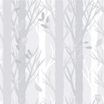 Papel de Parede Floresta (Cinza)