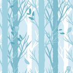 Papel de Parede Floresta (Azul)