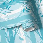 Papel de Parede Floresta (Azul)