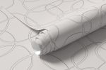 Papel de Parede Bege com Círculos 