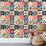 Papel de Parede Azulejo (Colorido)