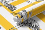Papel de Parede Tropical, Abacaxis e Flamingos 
