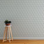 Papel de Parede Triângulos Brancos 3D
