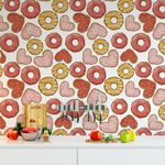 Papel de Parede Donuts Variados 