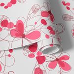 Papel de Parede Flores Pink 