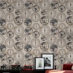 Papel de Parede Mapa Mundi e Bussola 