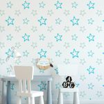 Papel de Parede Estrelas Azuis 