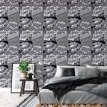 Papel de Parede Pop Art Geek (Preto e Branco)