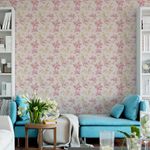 Papel de Parede Flores Lírios Tons Pasteis 
