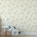 Papel de Parede Infantil Unicórnios e Estrelas 