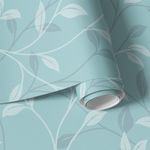 Papel de Parede Floral Delicadas (Azul)