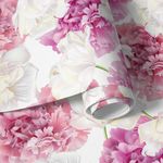 Papel de Parede Flores Brancas e Rosas 