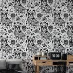 Papel de Parede Old School Bulldog Frances 