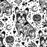 Papel de Parede Old School Bulldog Frances 